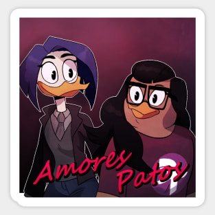 Amores Patos Podcast Logo Sticker